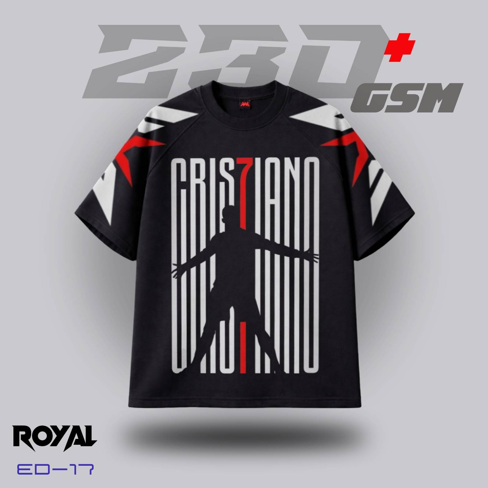 🐐 "CRISTIANO 7" Iconic Oversized T-Shirt | ED-17