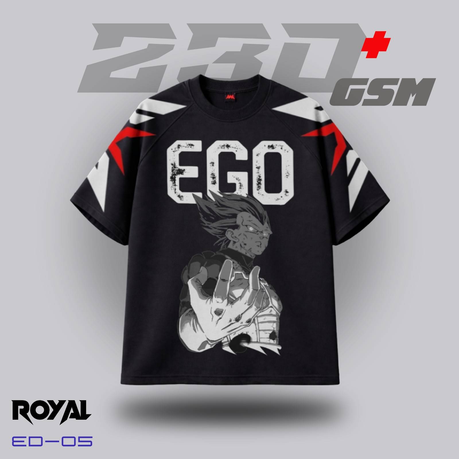 VEGETA ULTRA EGO  Iconic Oversized T-Shirt | ED-05