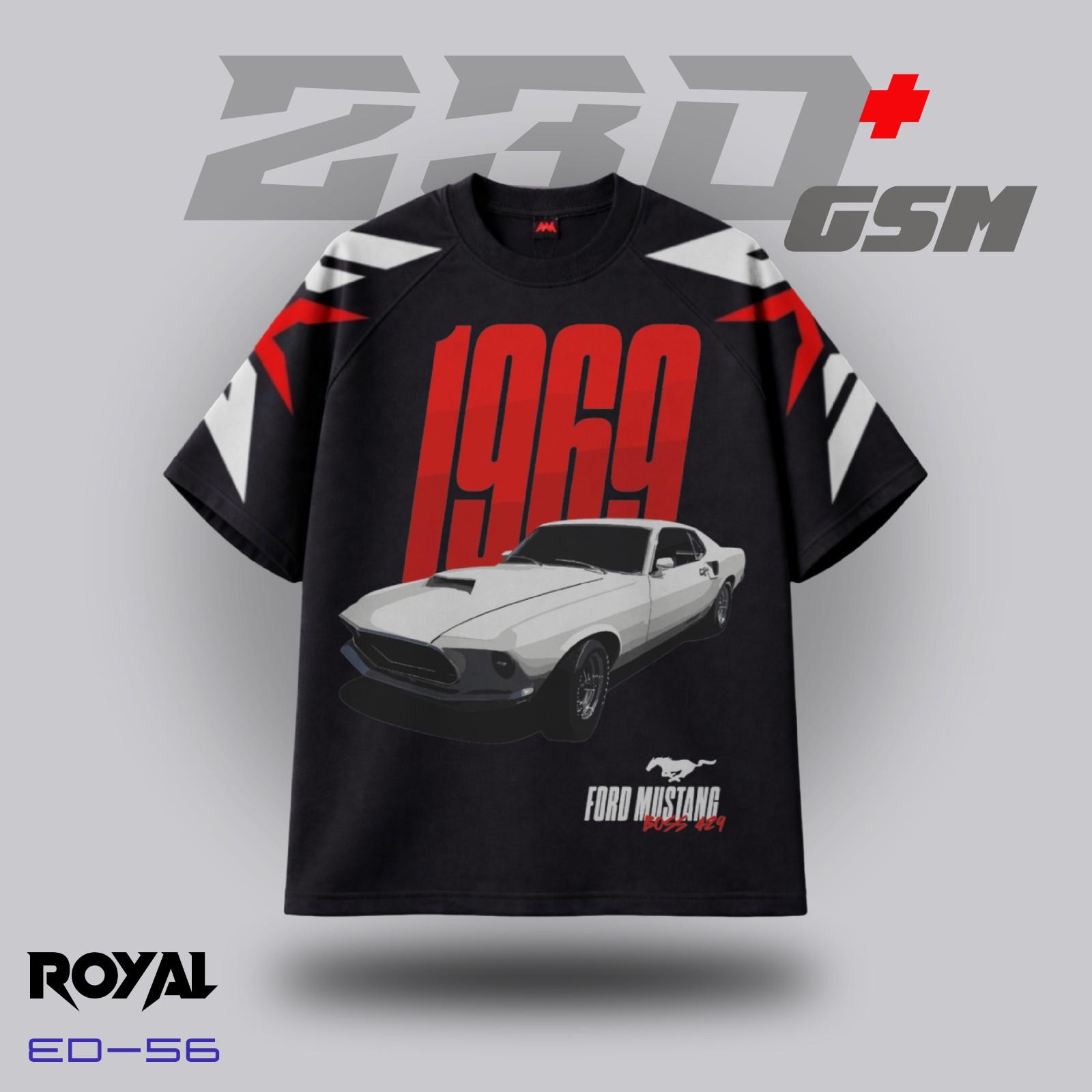 🐎 "MUSTANG 196o" Iconic Oversized T-Shirt | ED-56