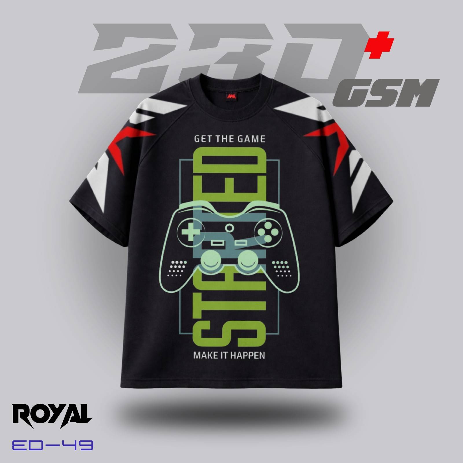 🎮 "GAME STARTED" Iconic Oversized T-Shirt | ED-49