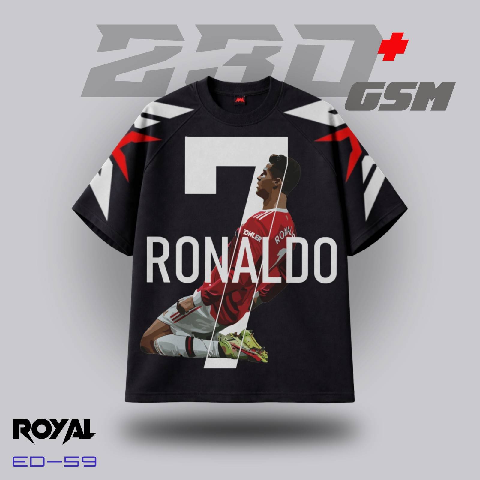 ⚽ "RONALDO GLORY" Iconic Oversized T-Shirt | ED-59