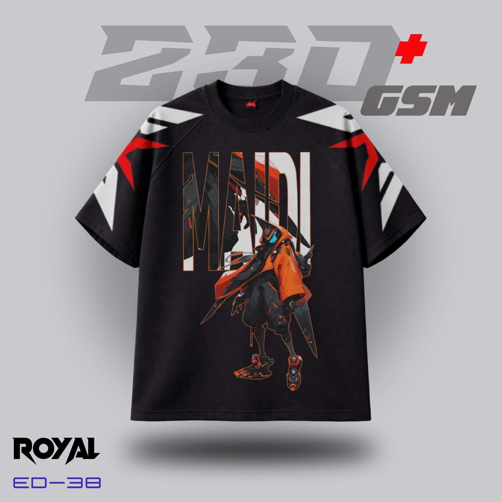 CYBER MECHA Iconic Oversized T-Shirt | ED-38