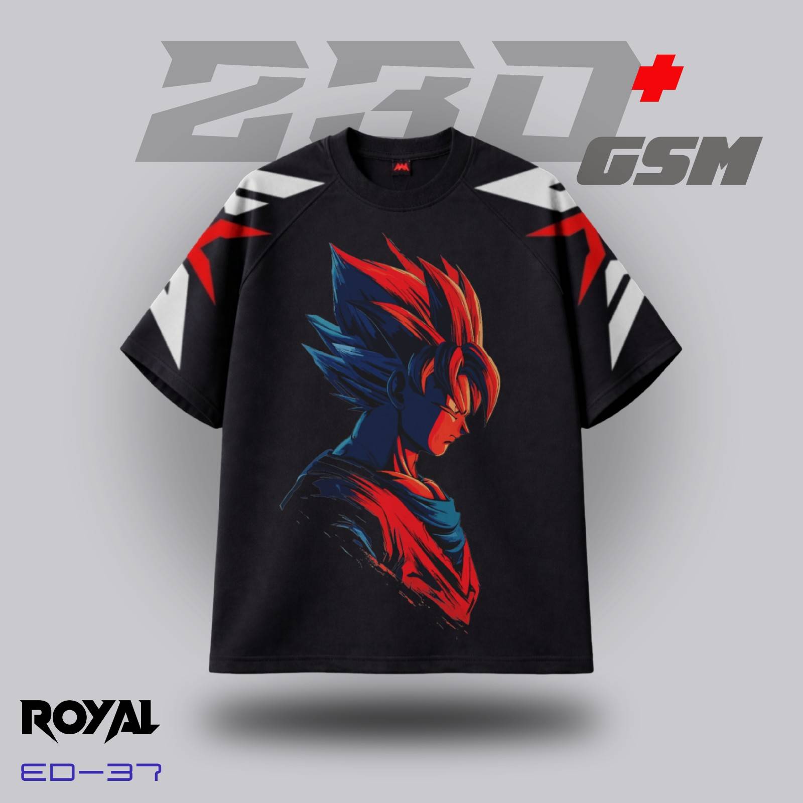 ⚡ "Son Goku" Super Saiyan Blue Kaioken Graphic Oversized T-Shirt | ED-37