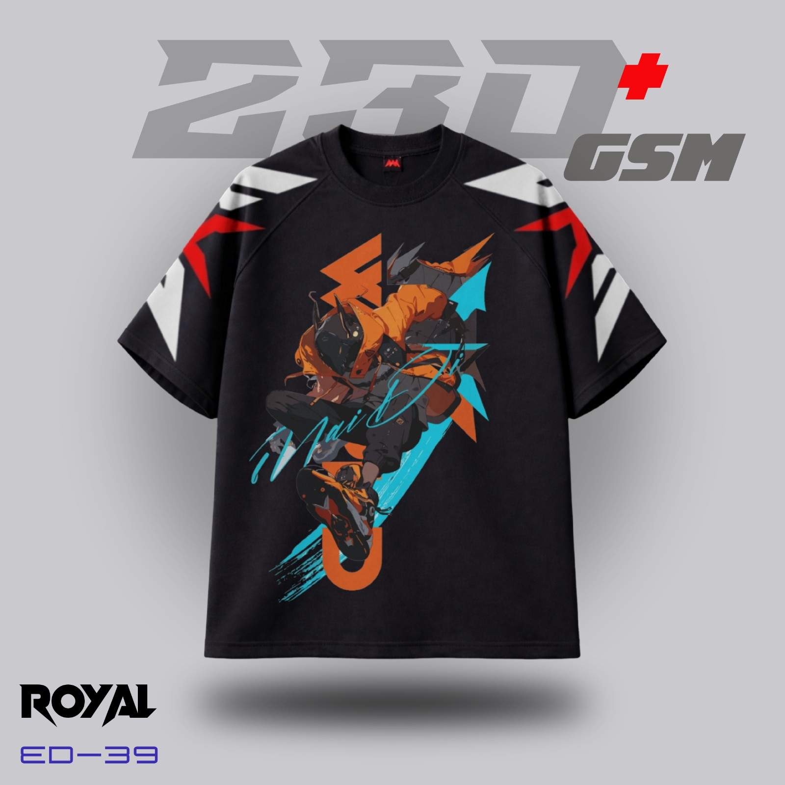 Urban Cyber-Ninja Shadow Strike Oversized T-Shirt | ED-39