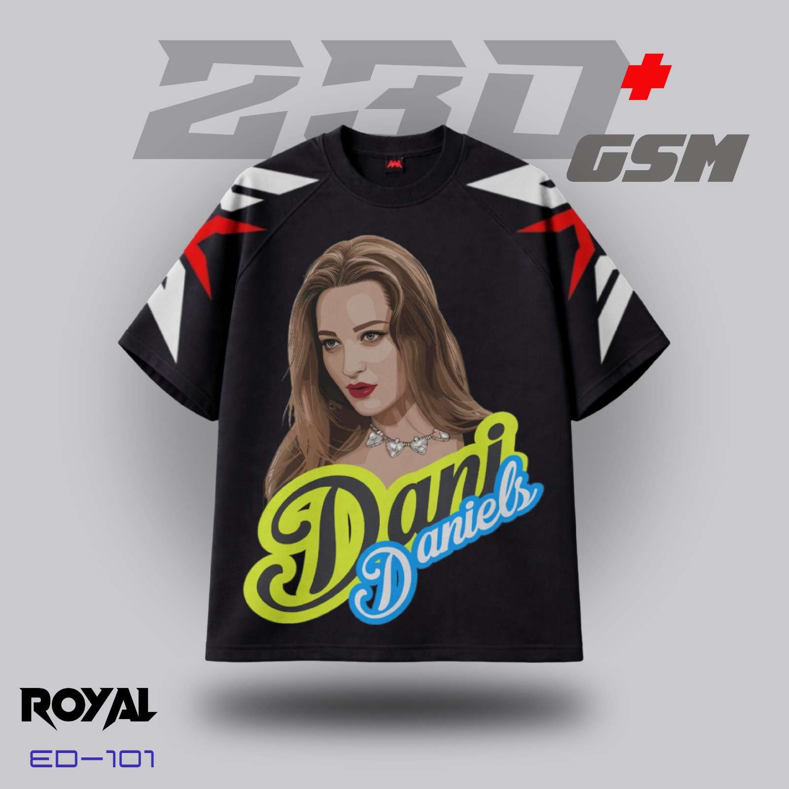 ✨ Dani Daniels Tribute Iconic Portrait Oversized T-Shirt | ED-101