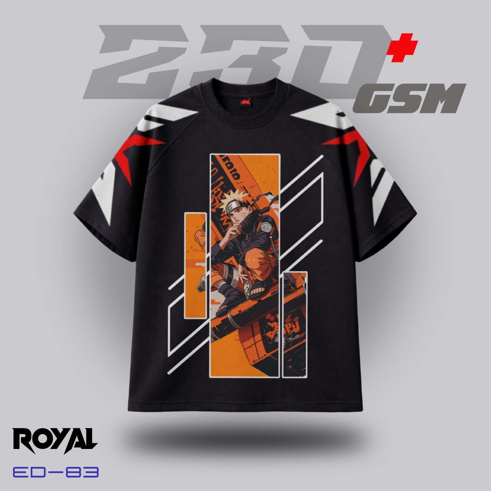 Naruto Uzumaki "Sage Mode" Inspired Iconic Anime Oversized T-Shirt | ED-83
