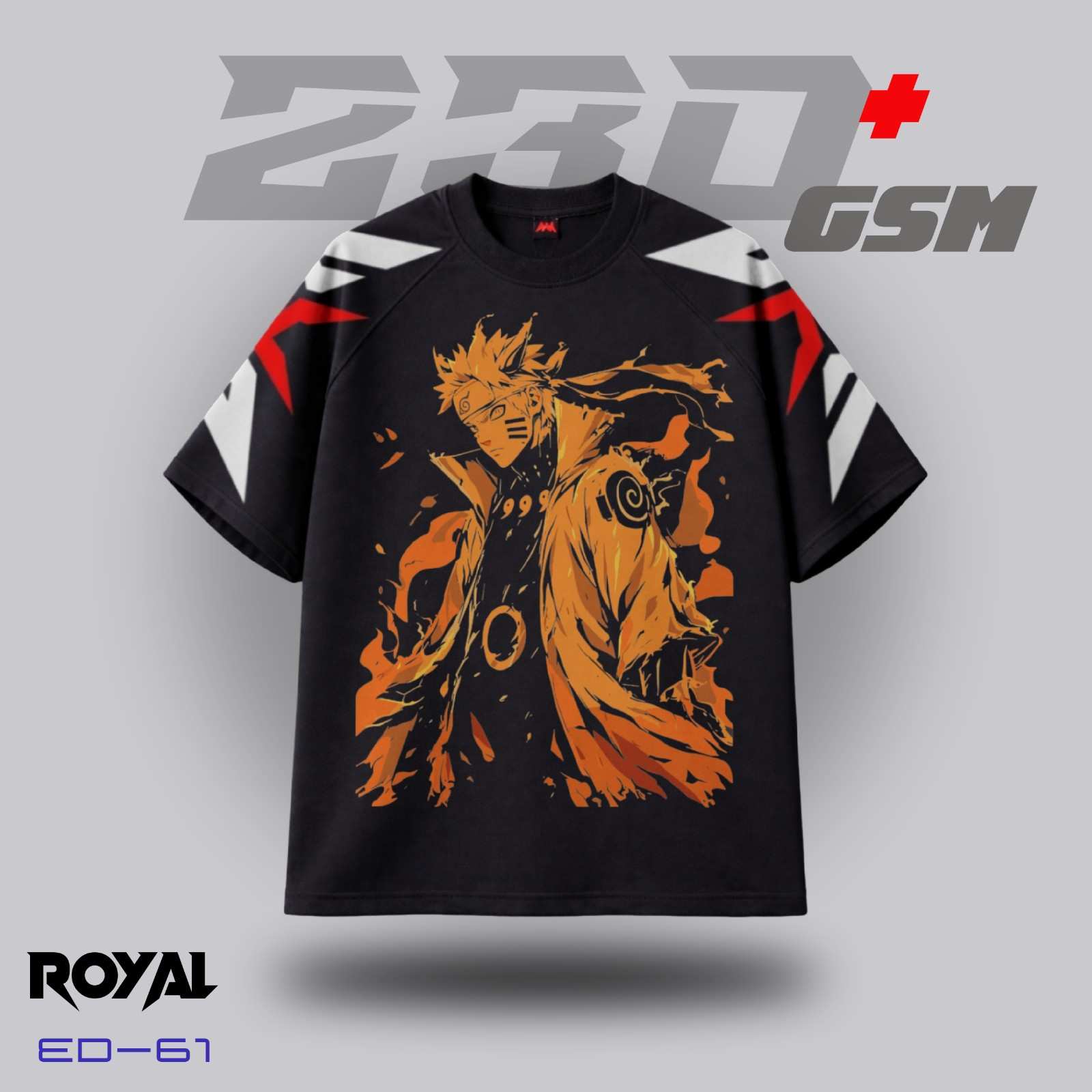🔥 Naruto "Kurama Link Mode" Iconic Anime Oversized T-Shirt | ED-61