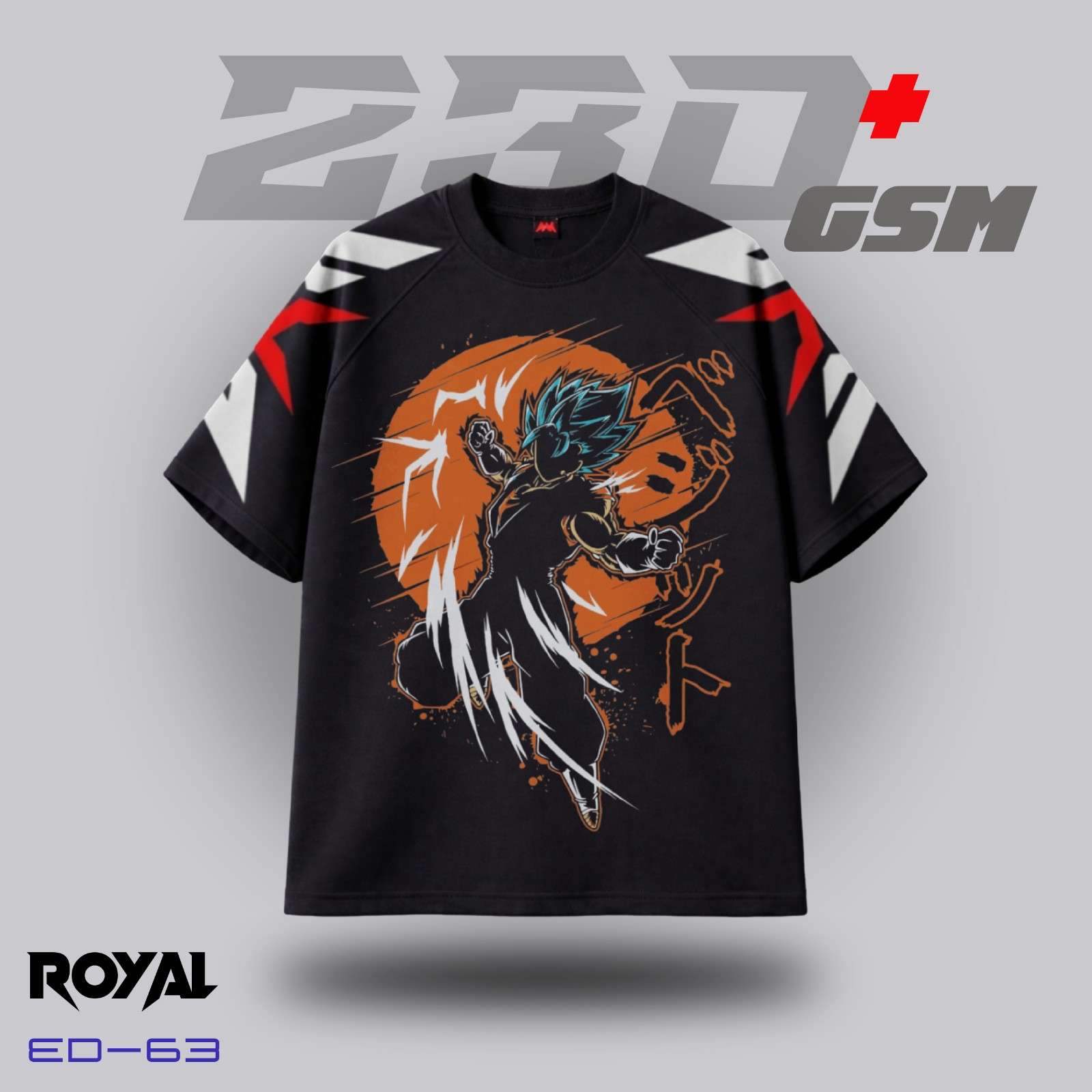 🔥 Goku Black "Super Saiyan Blue" Iconic Anime Oversized T-Shirt | ED-63