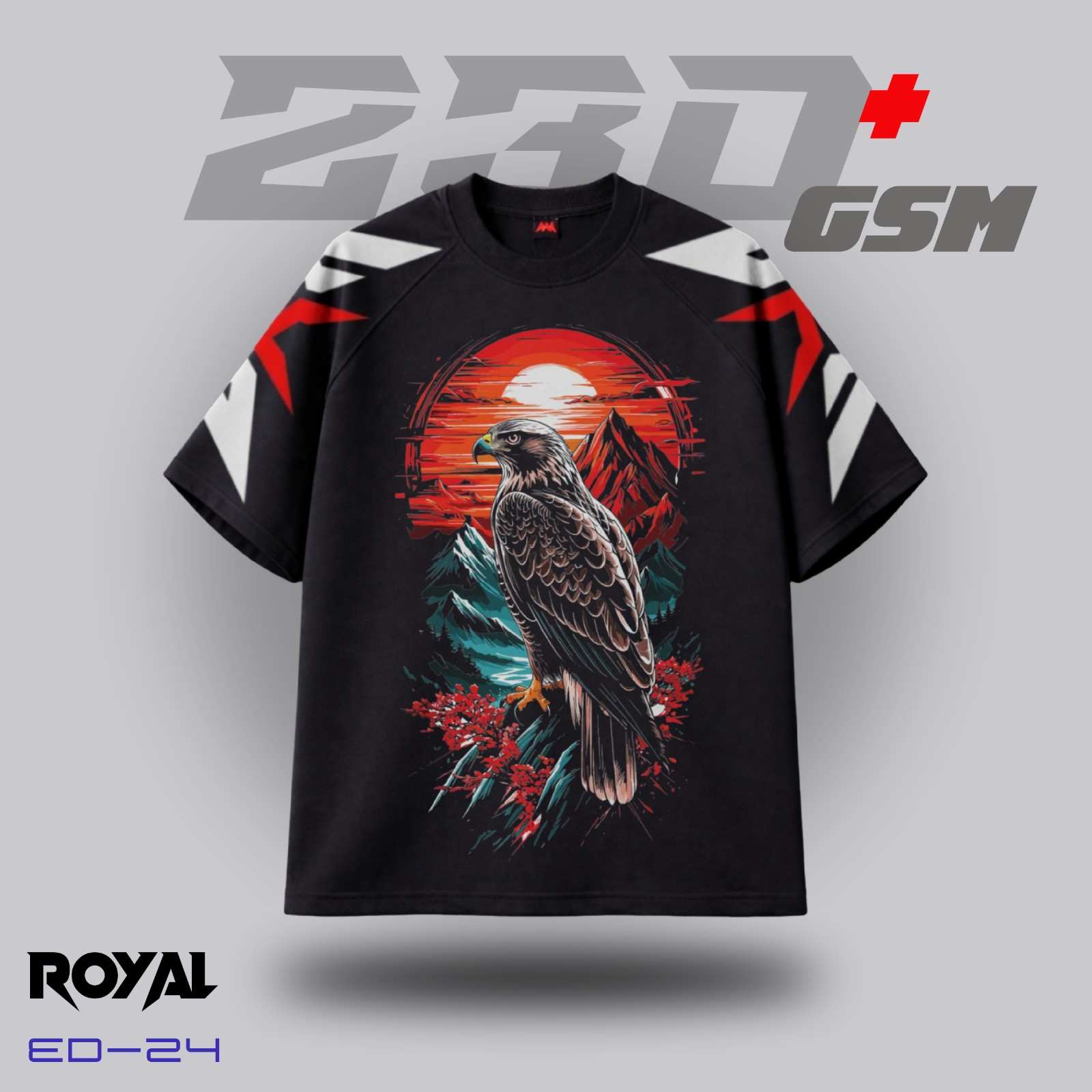 MAJESTIC HAWK Iconic Oversized T-Shirt | ED-24