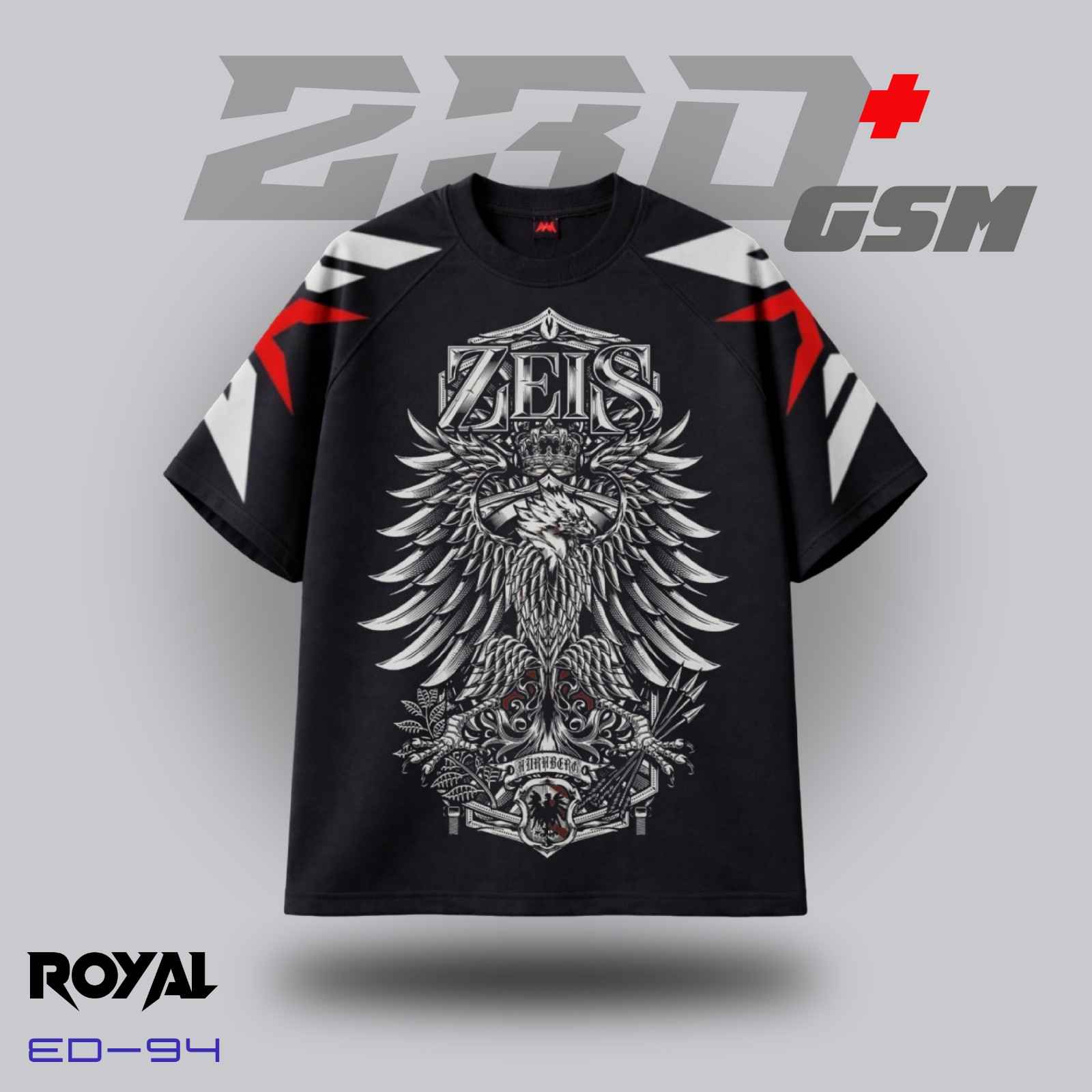 🏛️ "ZEIS NURNBERG" Imperial Oversized T-Shirt | ED-94