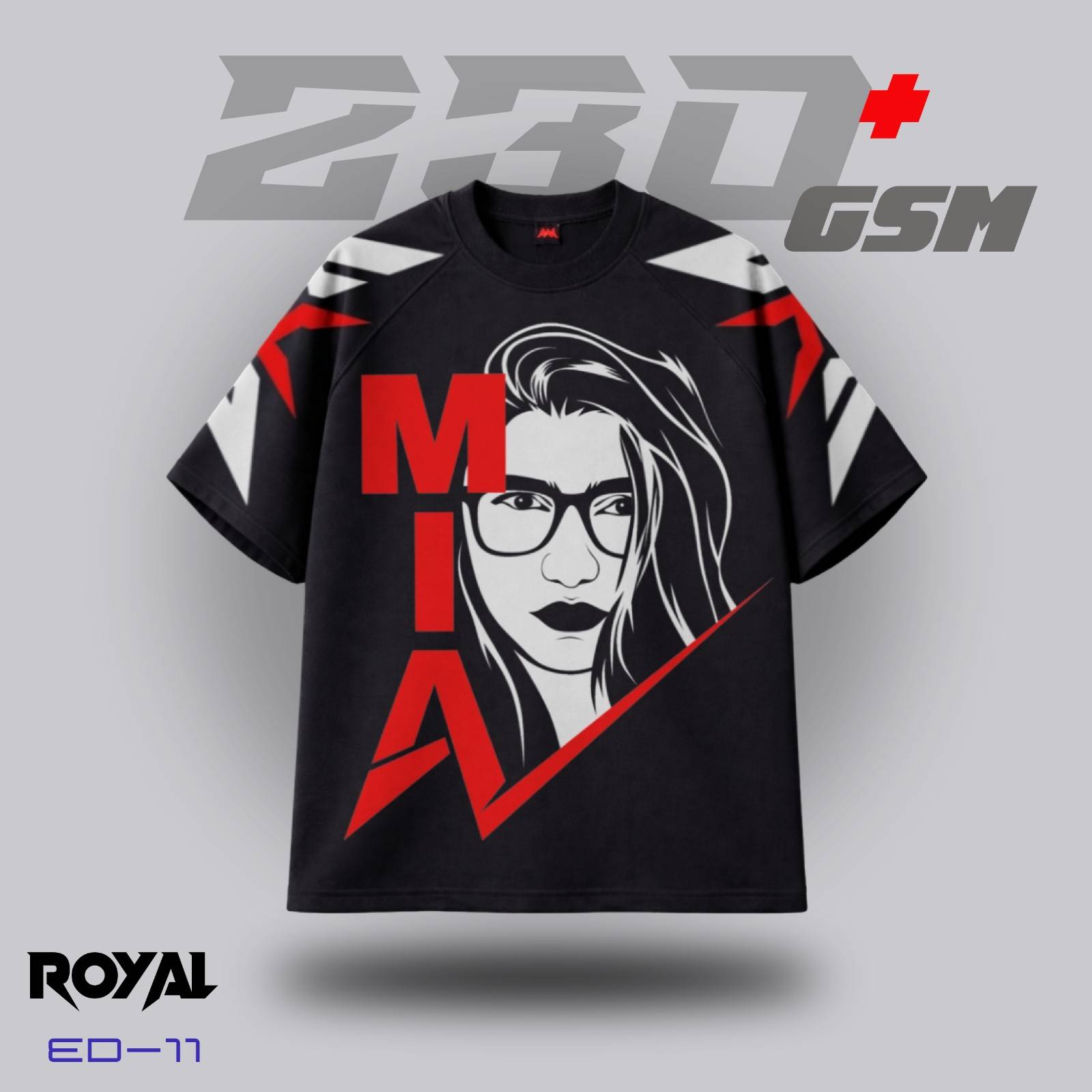 MIA PORTRAIT Iconic Oversized T-Shirt | ED-11